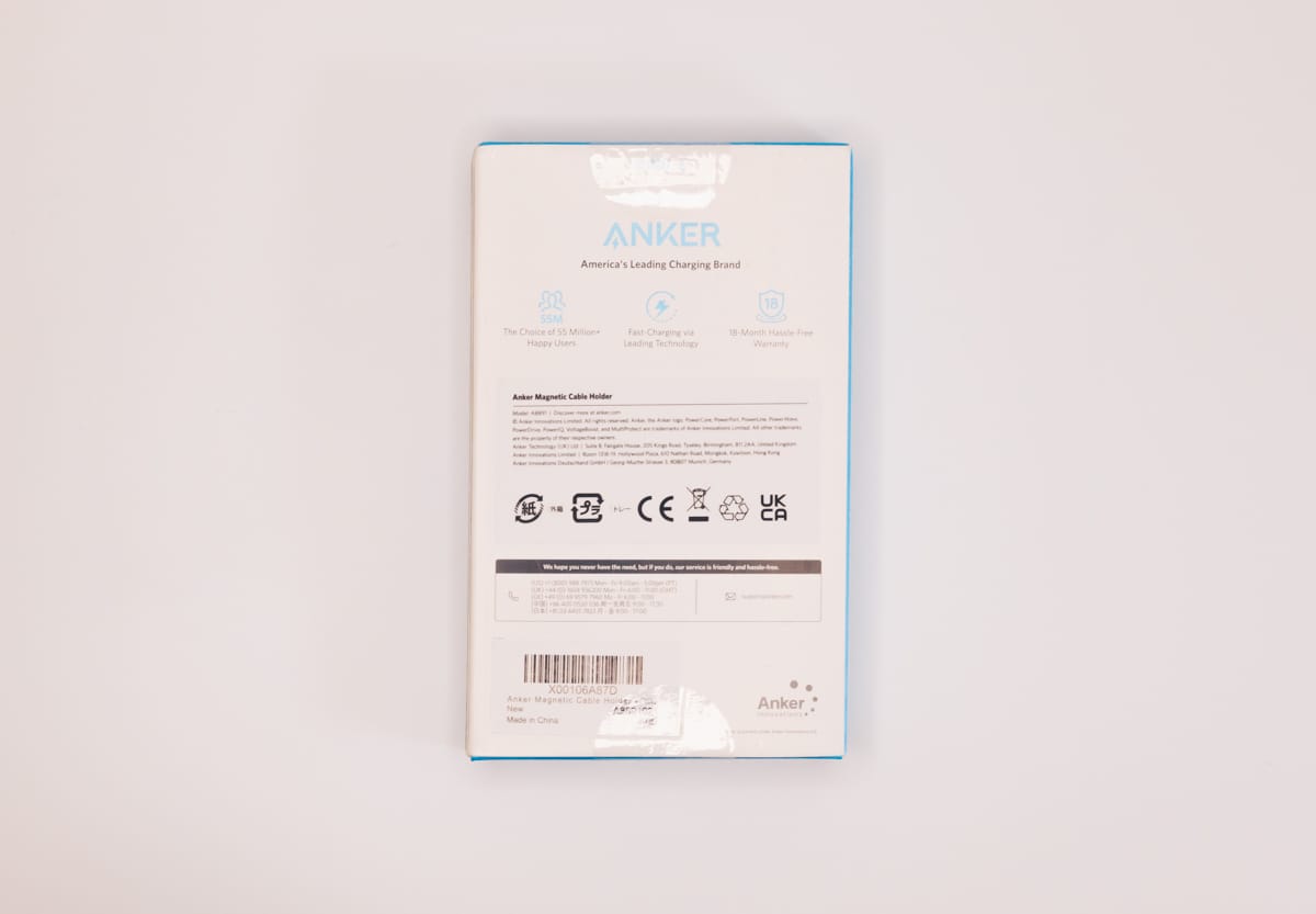 Anker Magnetic Cable Holderのパッケージ裏面