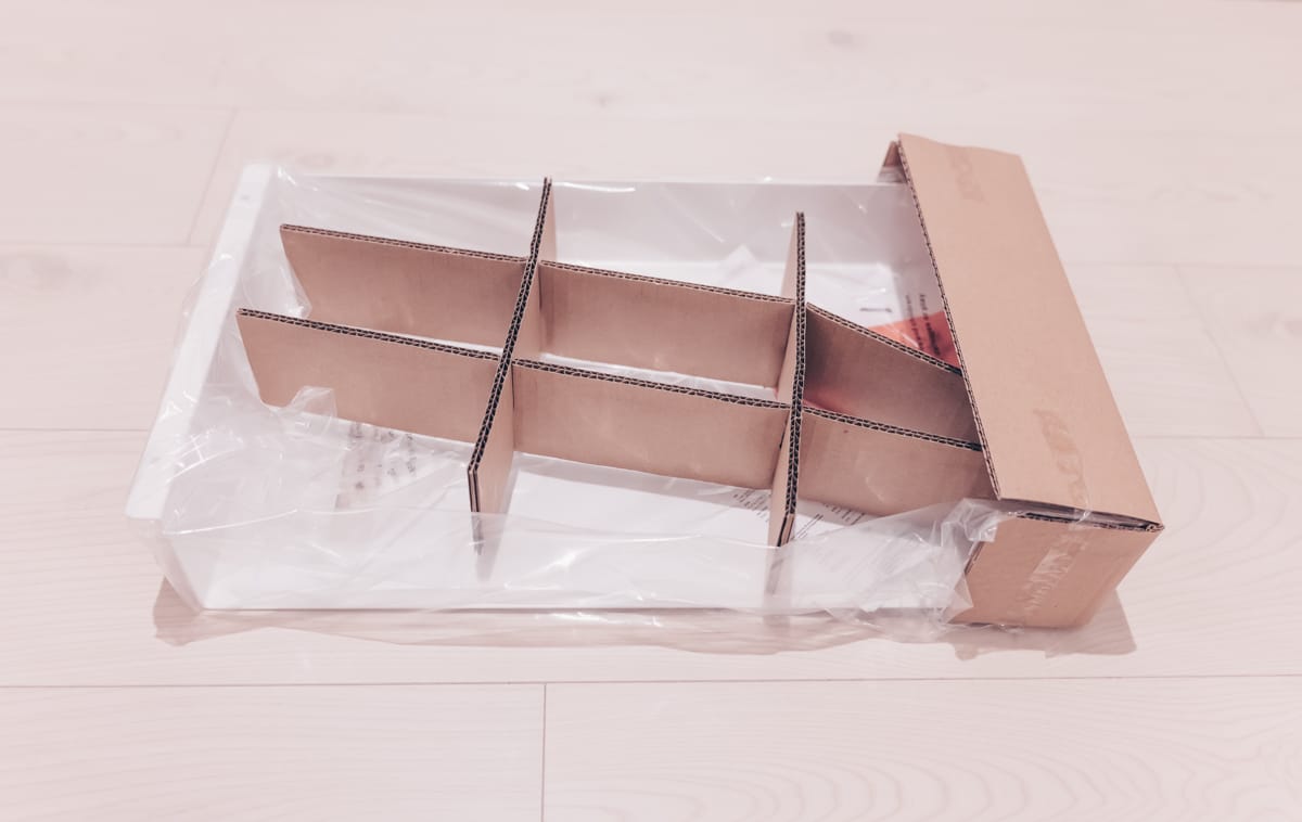 ダンボールで保護されている