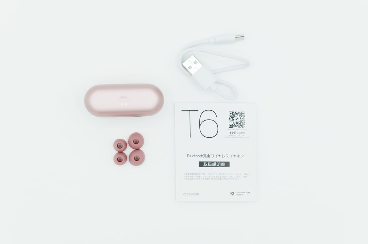 Tranya T6のパッケージ内容