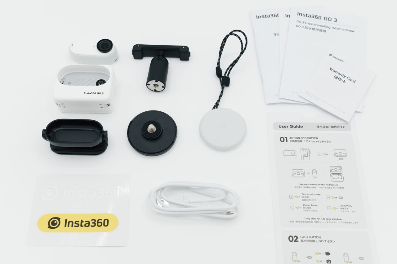 Insta360 GO 3のパッケージ内容