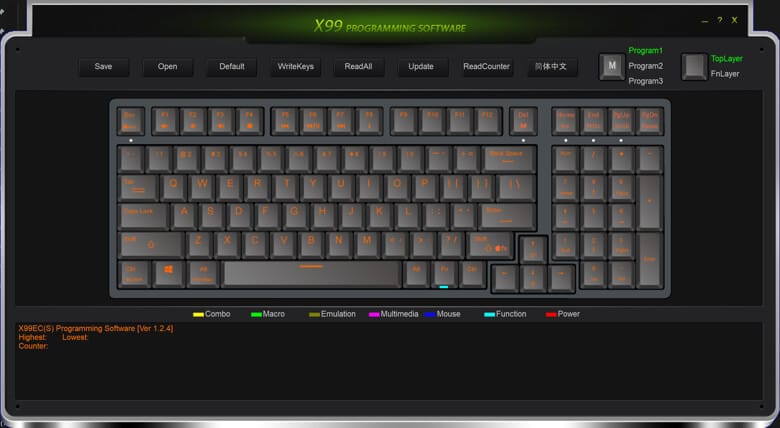 NiZ X99 Pro レビュー/静電容量無接点方式採用のキーボード。ずっとタイピングし続けられそうな軽く心地よい打鍵感 25 専用ツールでキーマップの変更が可能