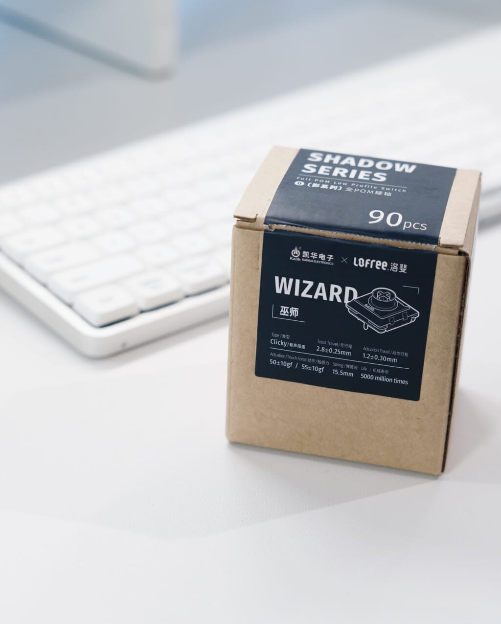 Lofree FLOWのキースイッチをGHOST(リニア・赤軸)からWIZARD(クリッキー・青軸)に交換してみた