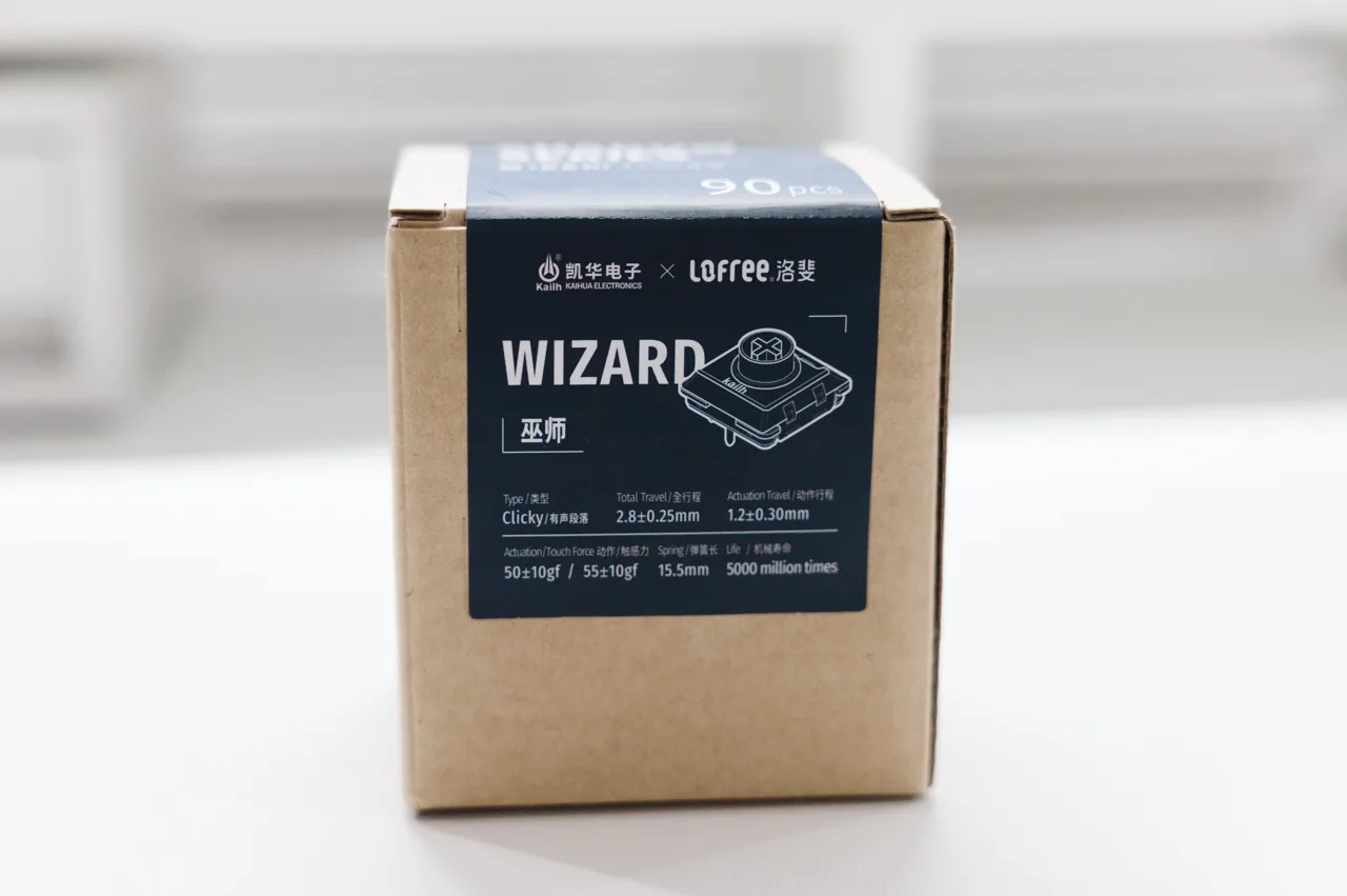 Lofree Flow (Specter switch換装) Lofree FLOWのキースイッチをGHOST(リニア・赤軸)からWIZARD