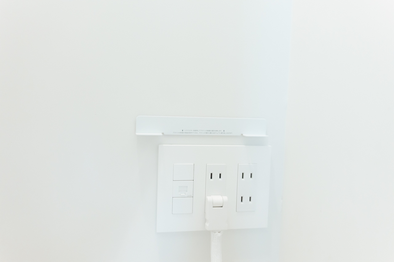 ブラケットを取り付けた様子