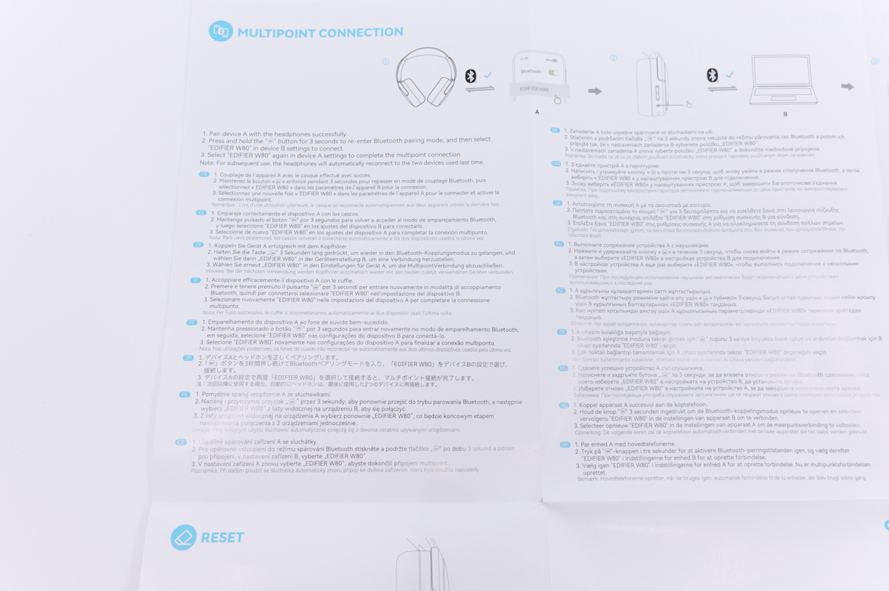 多言語化された取扱説明書