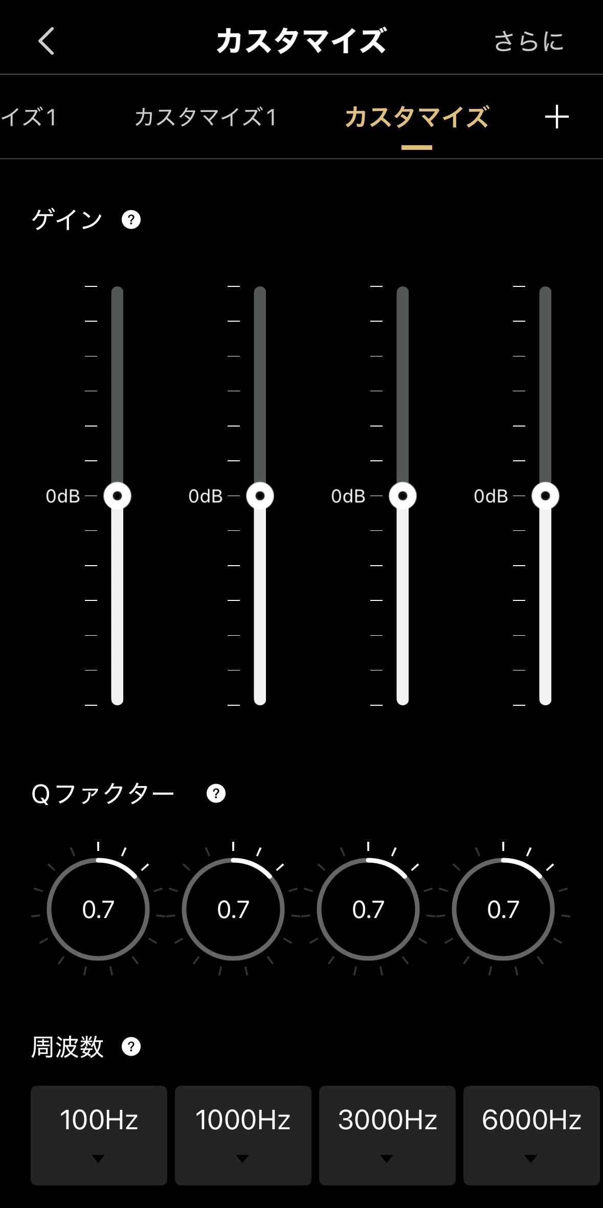 イコライザーカスタマイズ