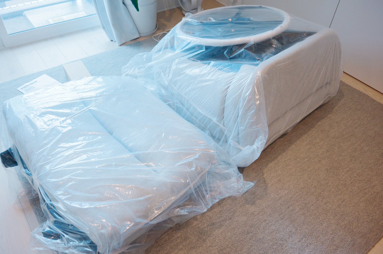 リビングに運んだ様子