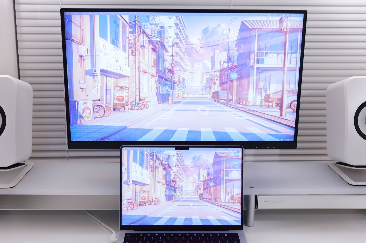 INNOCN 27D1U レビュー/簡単にMacと色を揃えられるコスパぶっ壊れ27インチ4Kモニター 35 色味はかなり近い