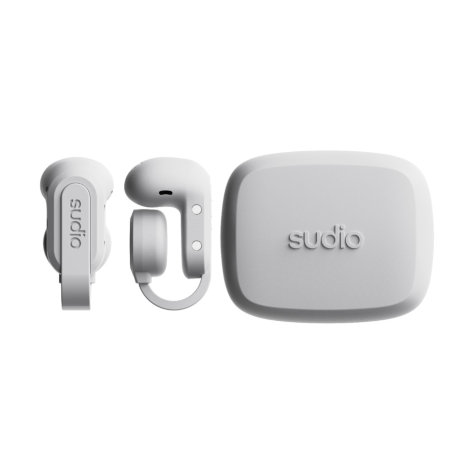 Sudio B3 レビュー/北欧デザインでスタイリッシュなイヤーカフ型ワイヤレスイヤホン。軽い付け心地でながら聴きに最適 3 b3wht earbuds and case