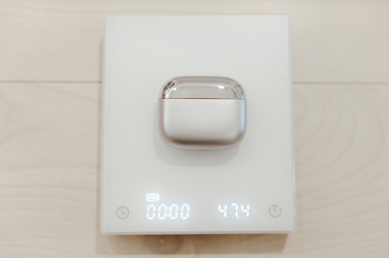 充電ケースを含めた総重量