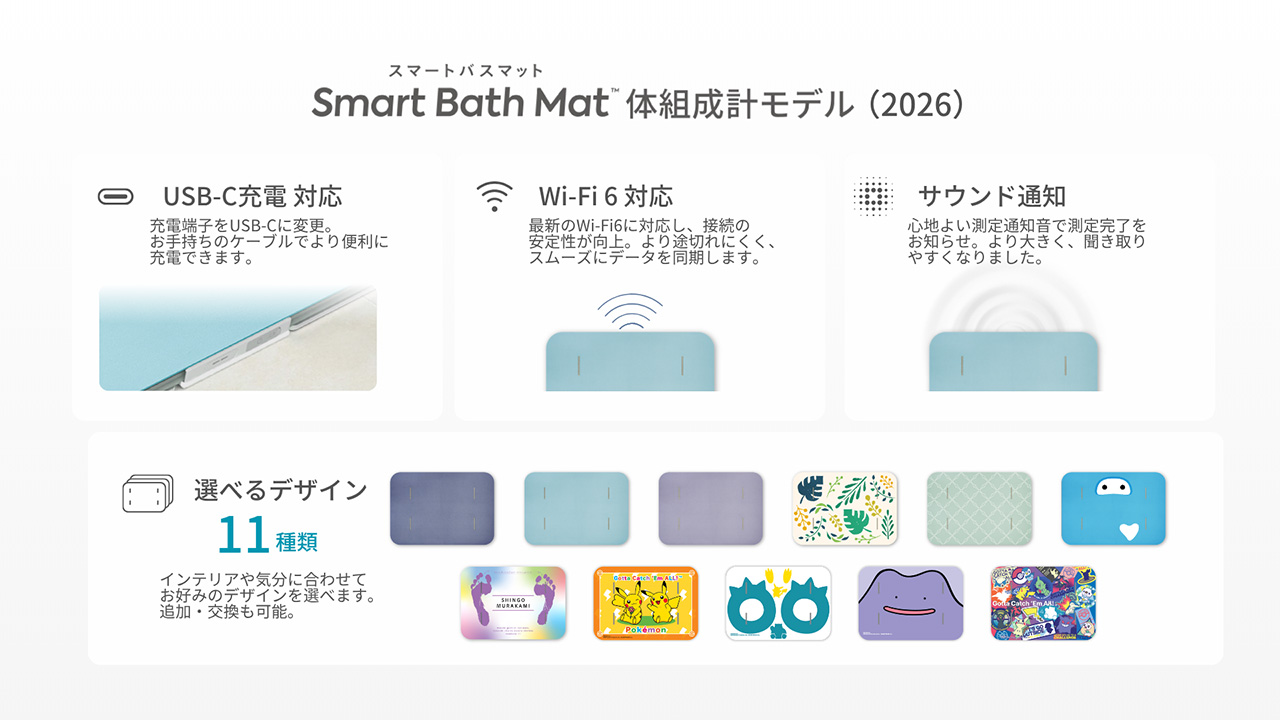 スマートバスマット体組成計モデル2026の概要