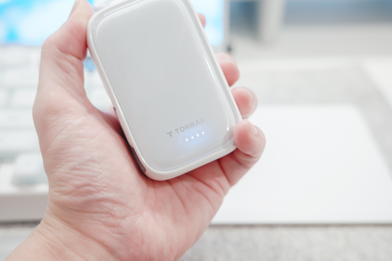 バッテリー残量はLEDでしか分からない
